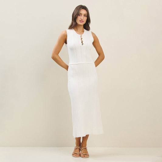 Textured knit dress