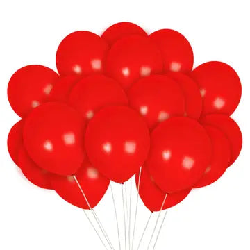 12" Latex Balloons with Helium