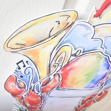 Southern Summertime Door Hanger - Sno-Ball, Crawfish, Y'all