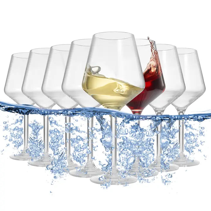 Unbreakable Stemmed Wine Glasses