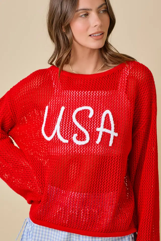 USA 3D Rope Embroidered