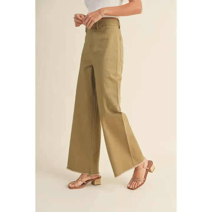 Stretched Cotton Pants