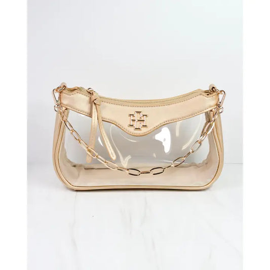 Cassidy Clear Crossbody Gold