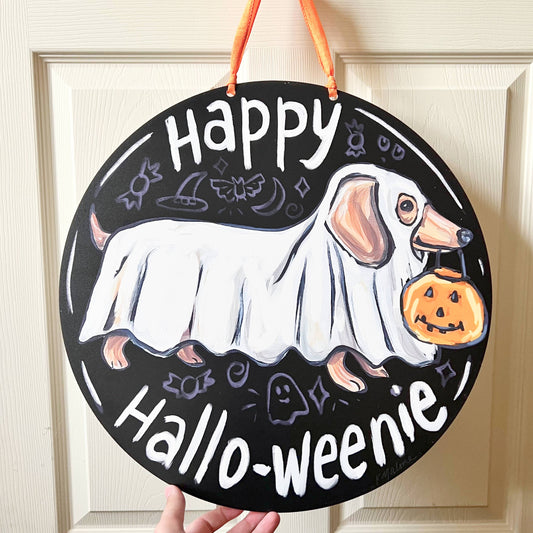 Happy Hallo-Weenie Door Hanger
