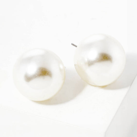 Pearl Ball Stud Earrings - The Season Boutique