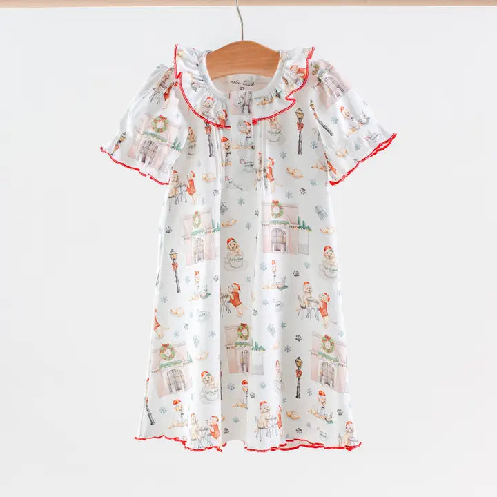 Beignet Holiday Organic Cotton Night Gown - The Season Boutique