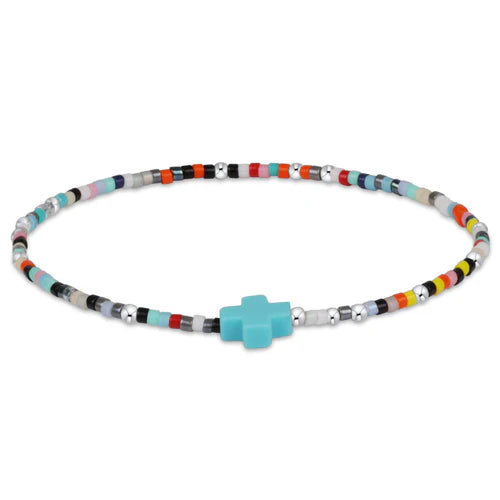 Hope Unwritten Sterling Signature Cross Bracelet - Hot Mess