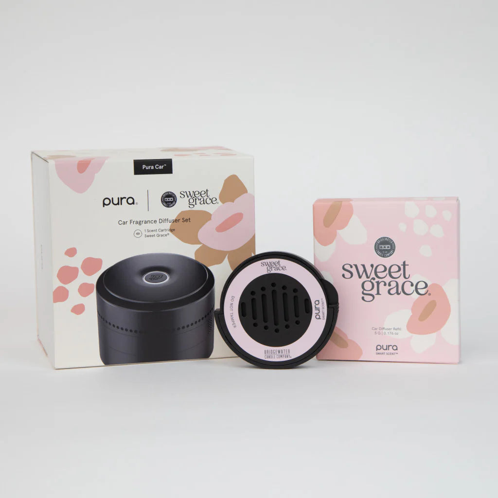 Bridgewater + PURA Sweet Grace Car Diffuser Set