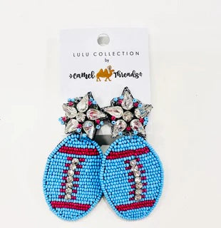 Beaded Game Day Earrings