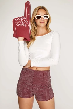 GAME DAY STUDDED SHORTS