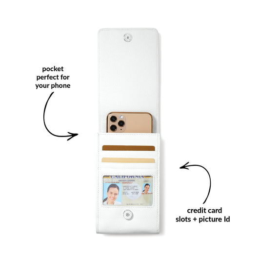 White Pretty Tough Phone Organizer