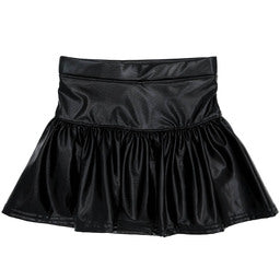 Slick Metallic Gathered Skort - The Season Boutique