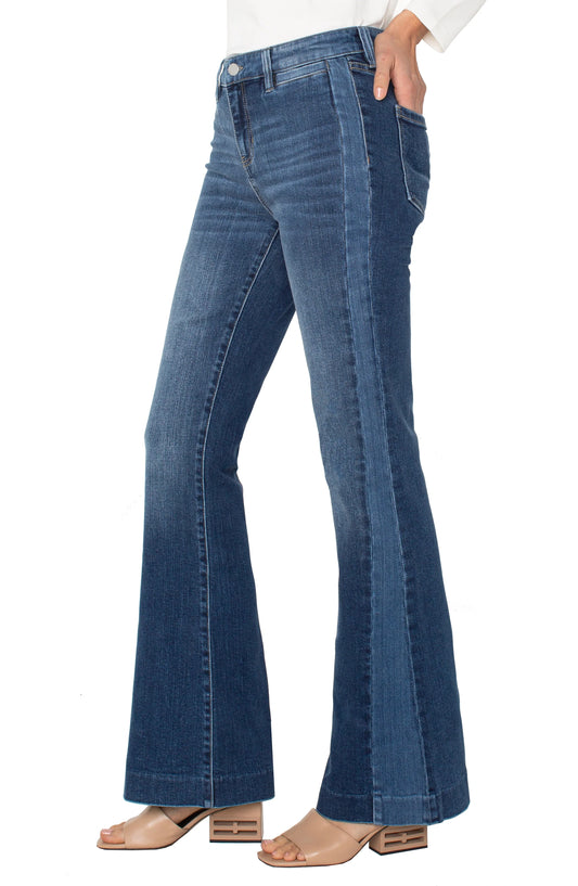 Hannah Flare With Blocking Details - The Season Boutique