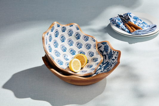 Block Print Enamel Bowl Set