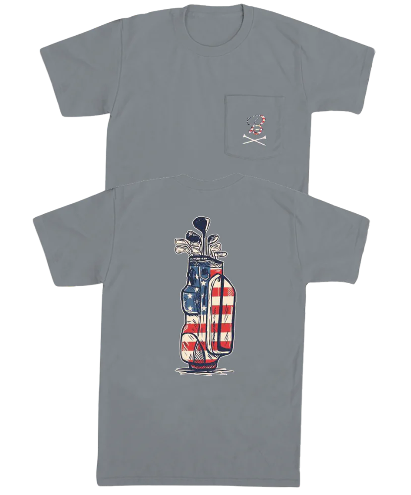 BSG USA Golf Bag Pocket Tee