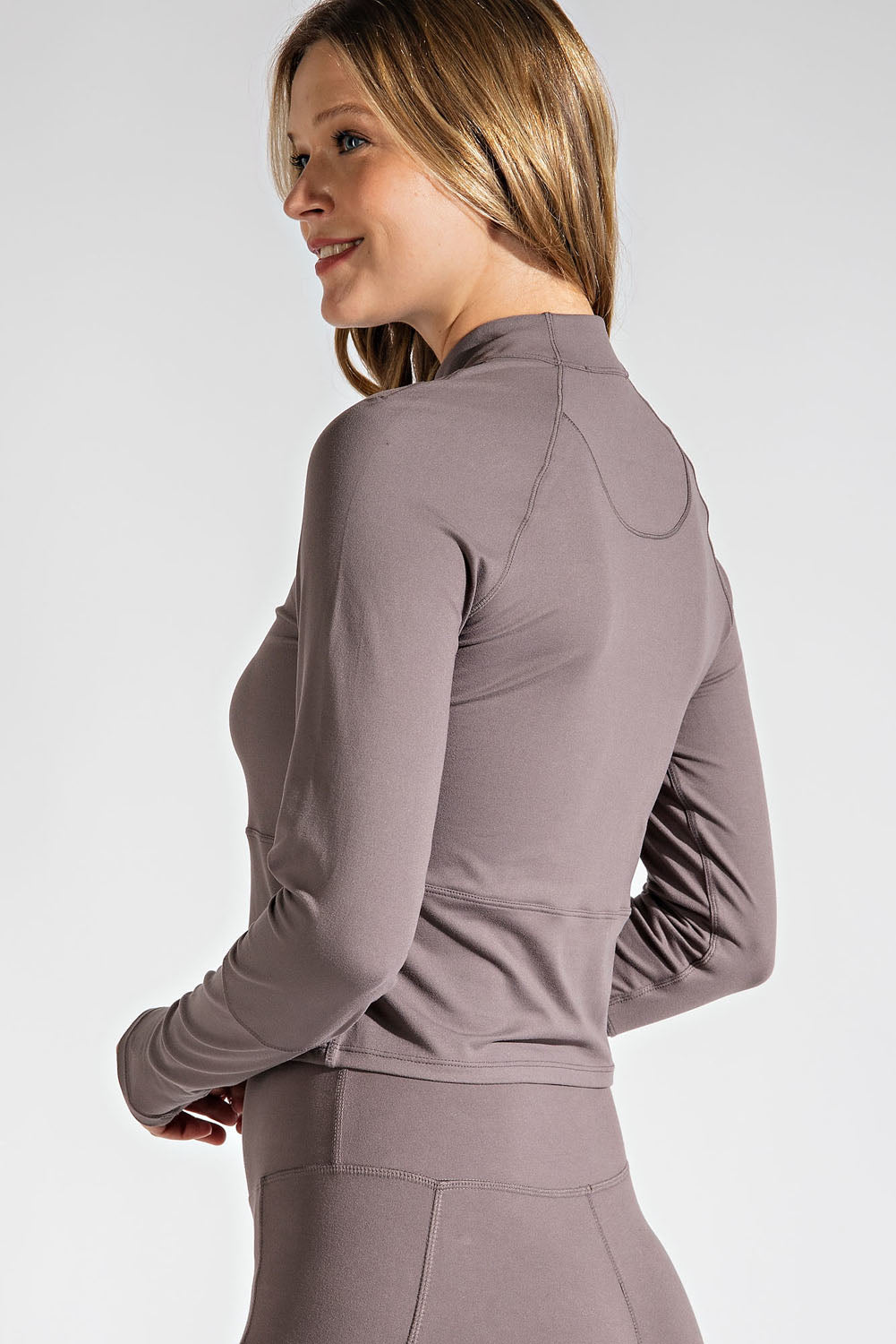 QUARTER ZIP LONG SLEEVE TOP - The Season Boutique