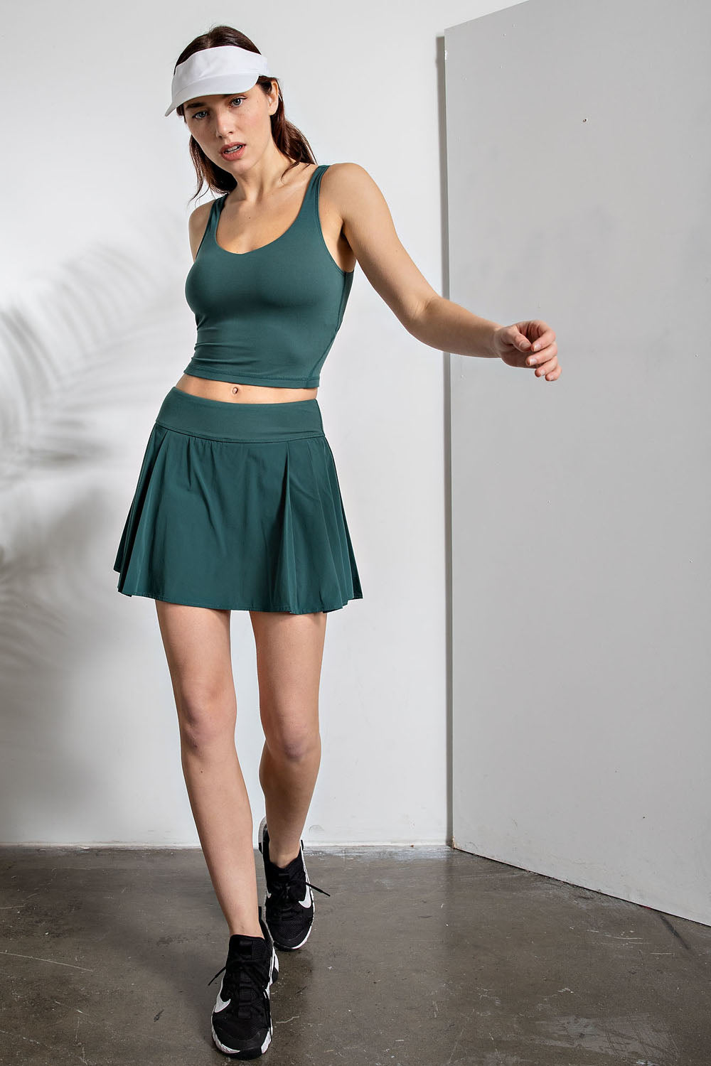 ACTIVE PLEAT TENNIS SKORT - The Season Boutique