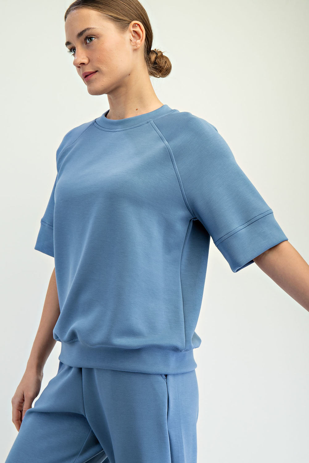 MODAL SCUBA OVERSIZED SLEEVE TOP