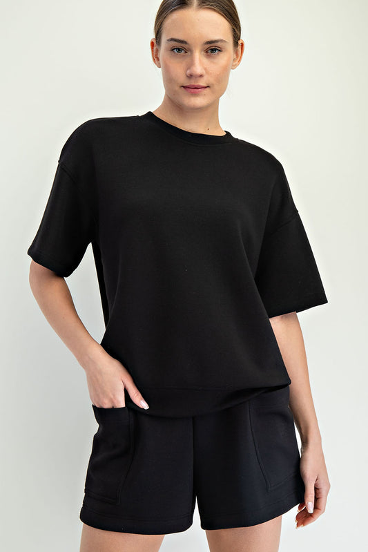 MODAL SCUBA BASIC SHORT SLEEVE TOP