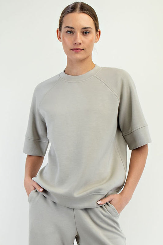 MODAL SCUBA OVERSIZED SLEEVE TOP