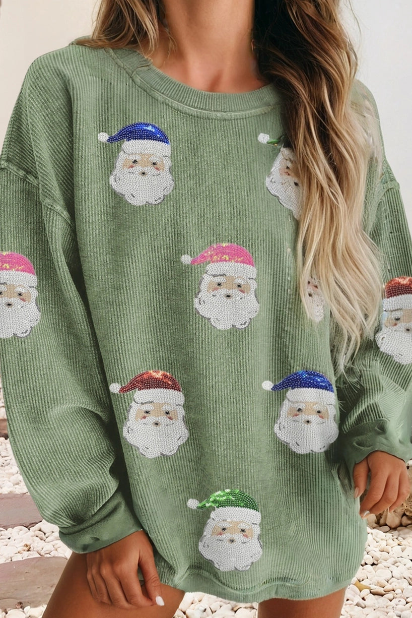 Sequin Santa Sweatshirt