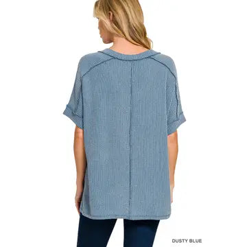 Raised Rib Hi-Low - The Season Boutique