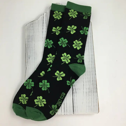 Two Tone Clover Socks - The Season Boutique
