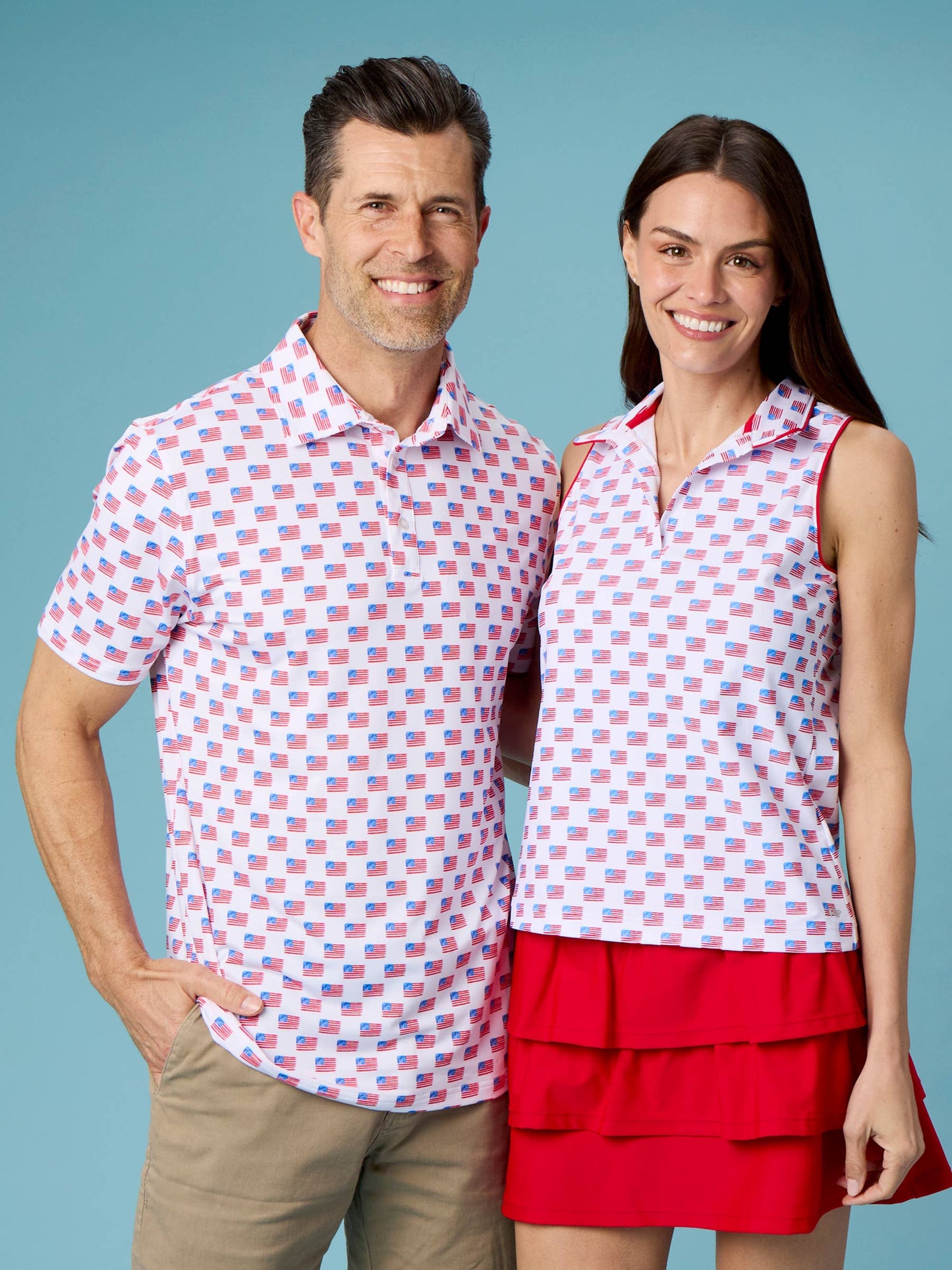 Men's Freedom Flags Performance Polo