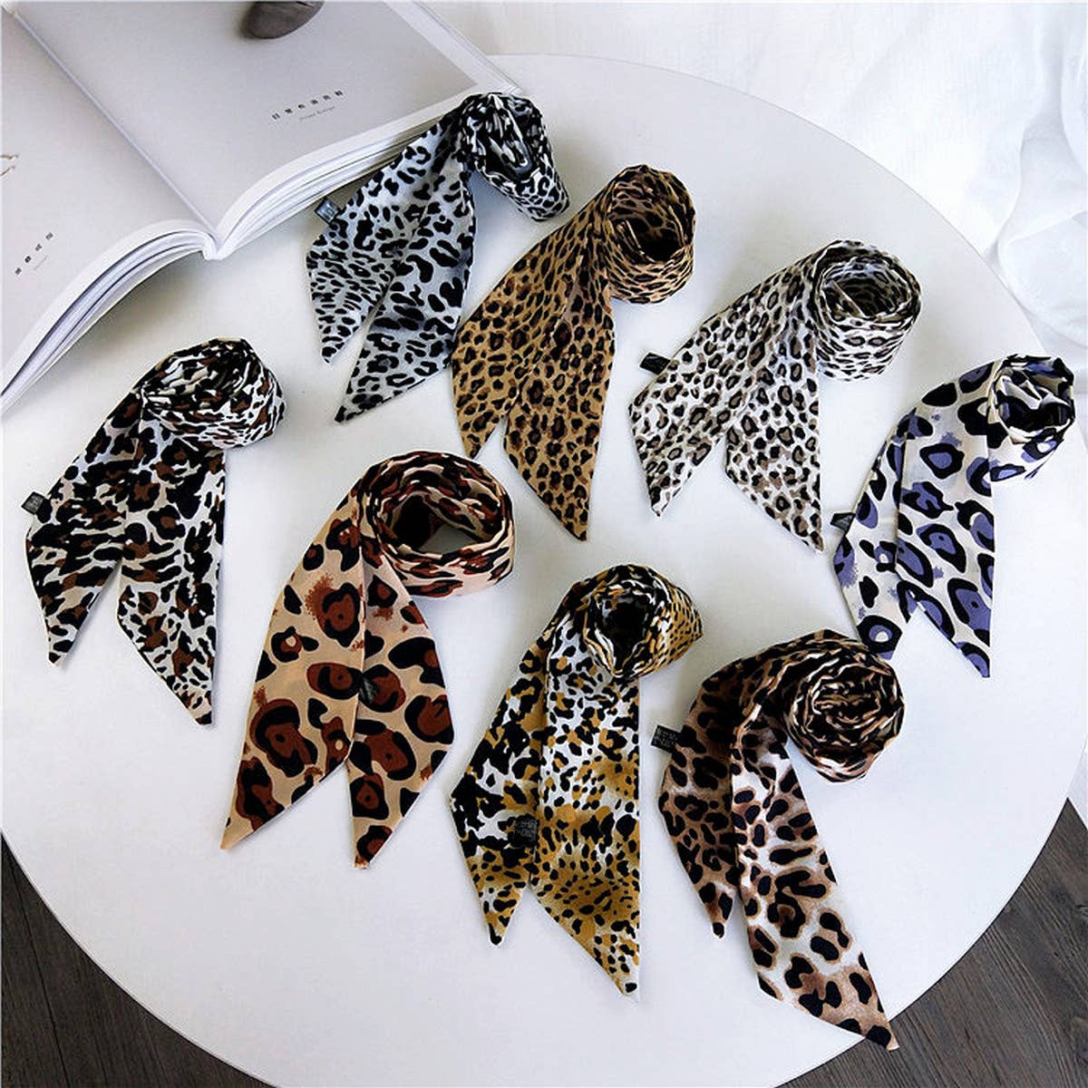 NEW BINDING BAG LEOPARD PRINT SCARF - The Season Boutique