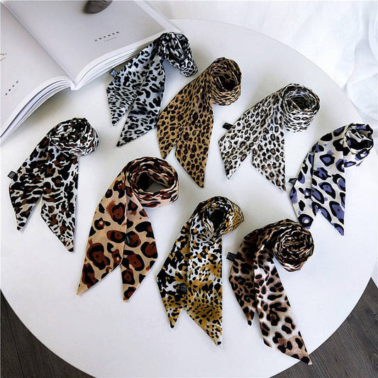 NEW BINDING BAG LEOPARD PRINT SCARF - The Season Boutique