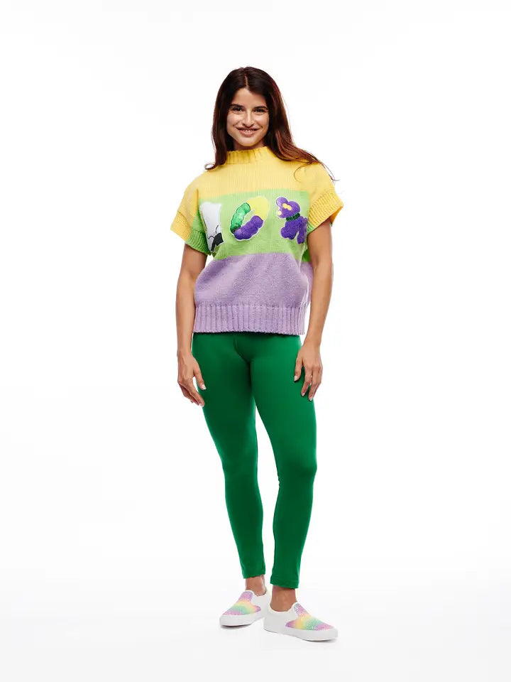 Mardi Gras Icon Sweater Vest - The Season Boutique