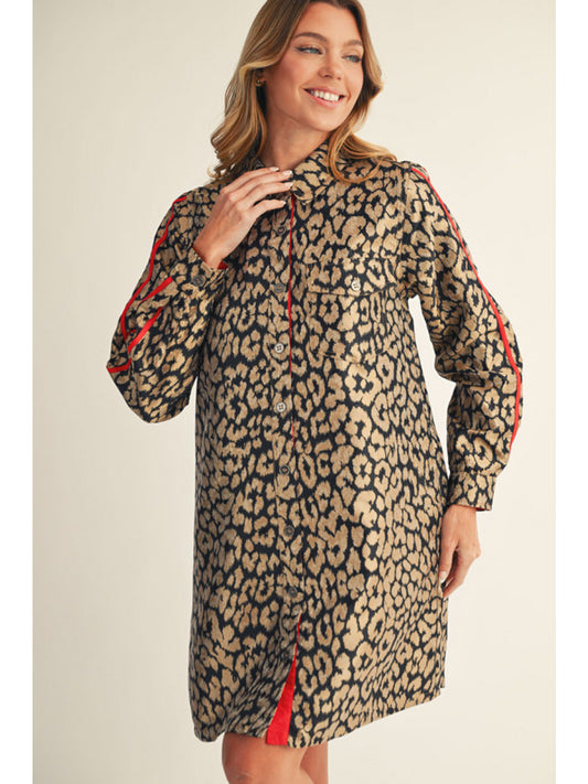 Leopard Shirtdress
