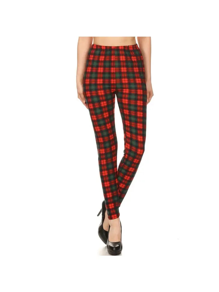 Plaid Buttery Soft High Waist Leggings