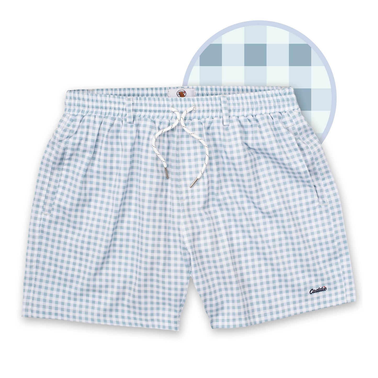 Gingham Swim Trunks
