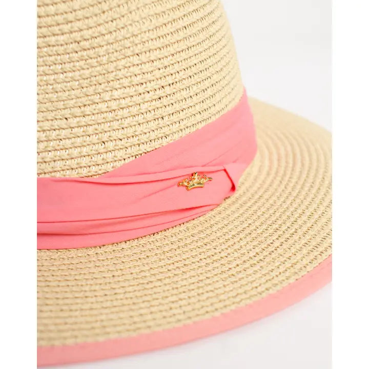 Coco Sun Hat Natural/Pink