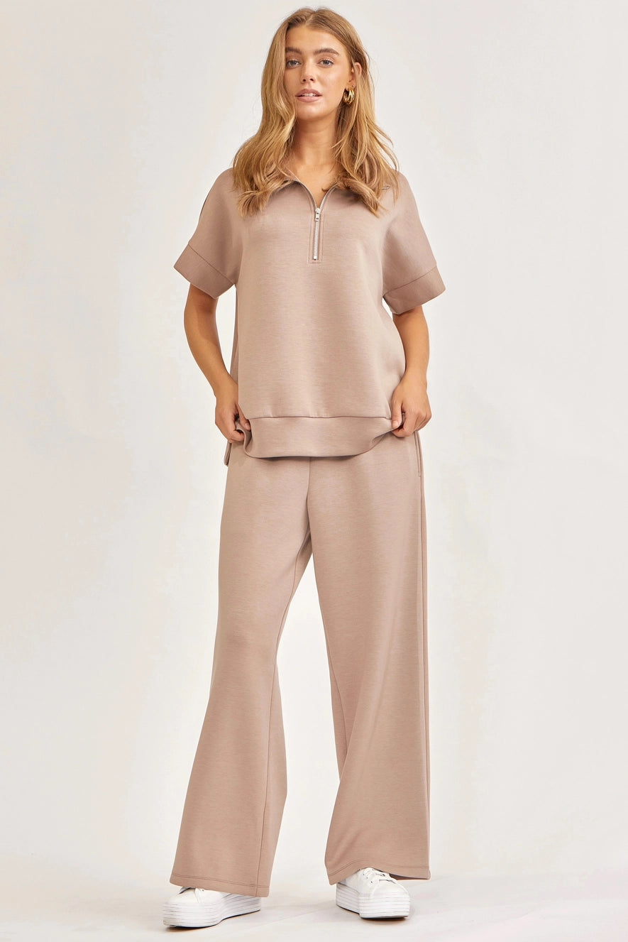 Short Sleeve Pants Set