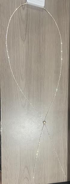 Long Adjustable Rhinestone Necklace