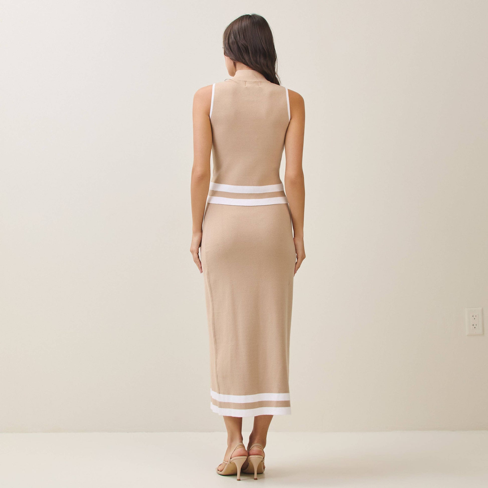 Mockneck knit top & skirt set - The Season Boutique