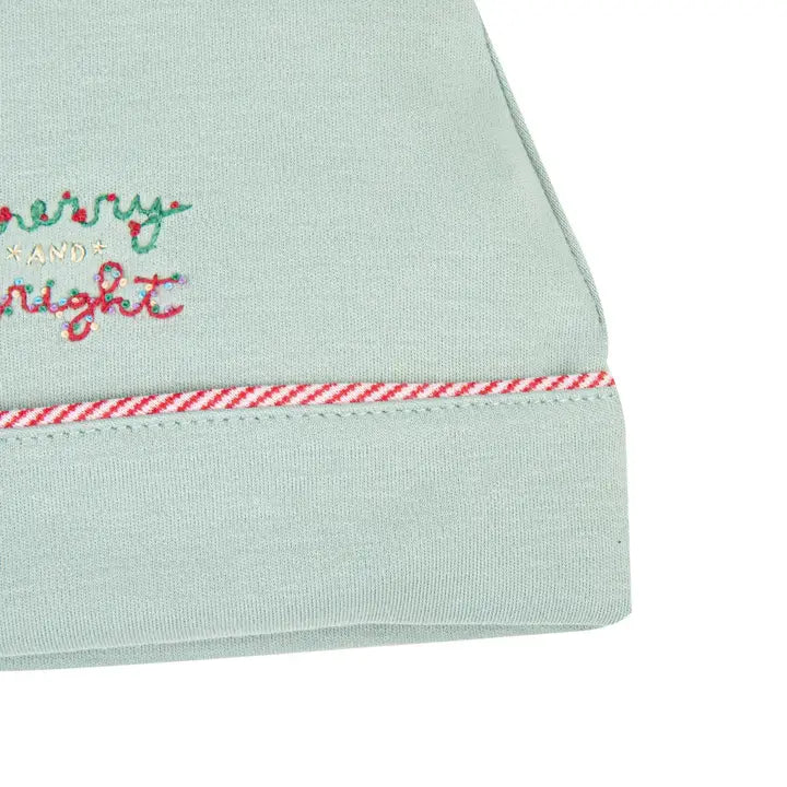Merry and Bright Embroidered Hat