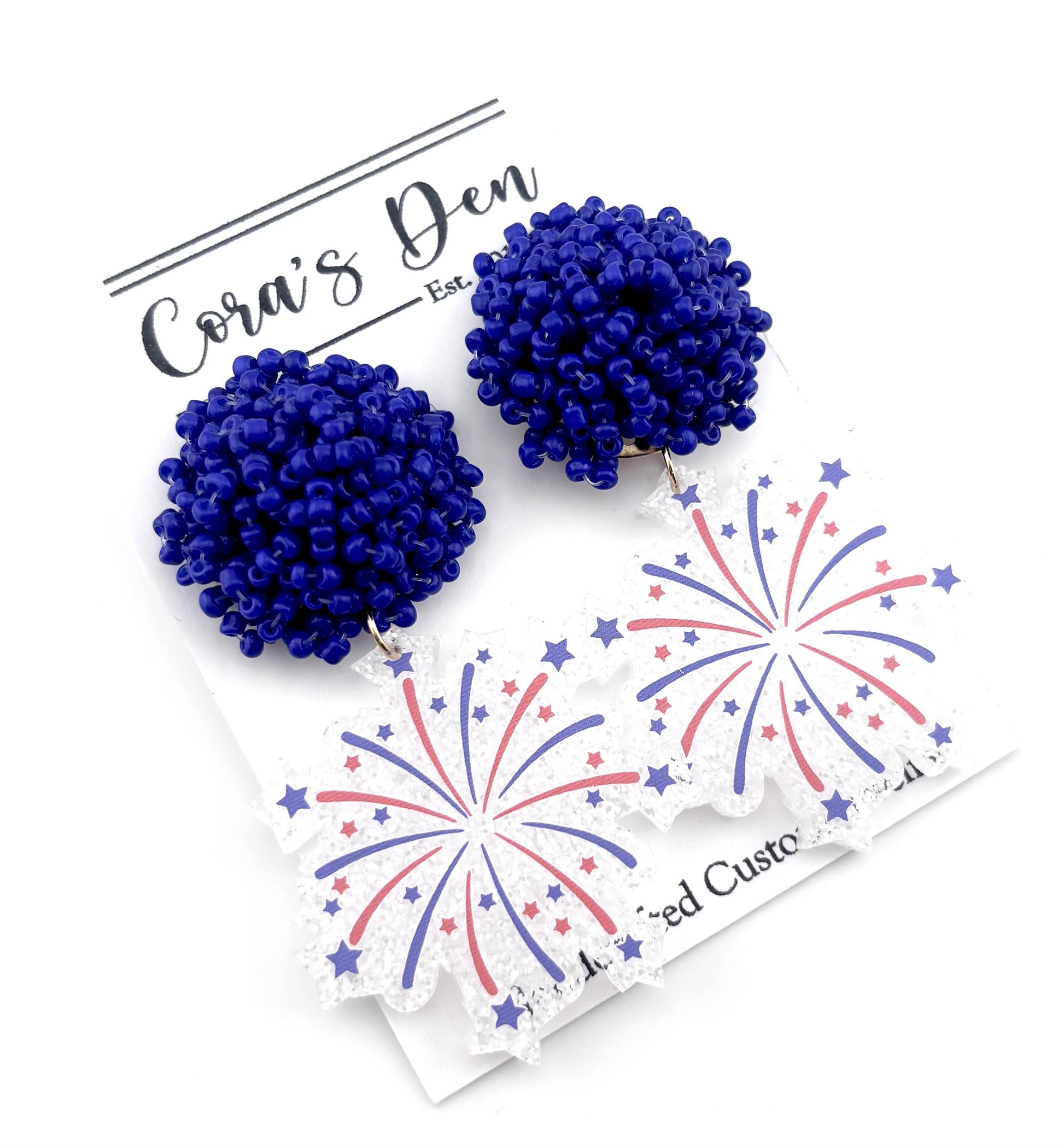 4th of July Firework Earrings - The Season Boutique