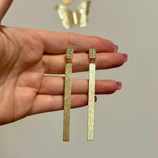 Simple Classic Everyday Gold Modern Earrings