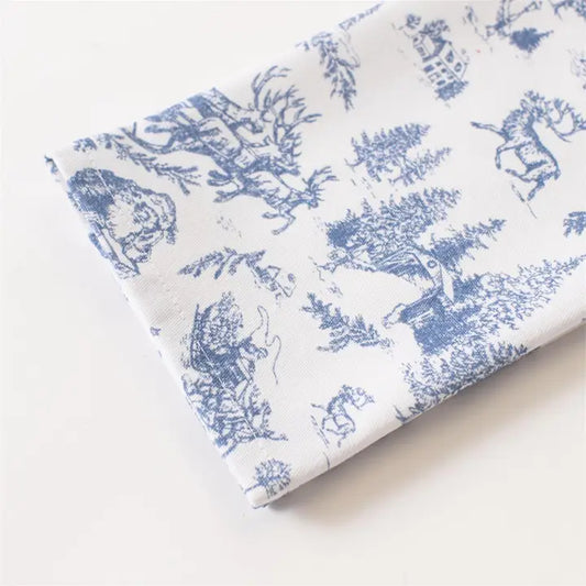Frosted Blue Pine Tea Towel Set