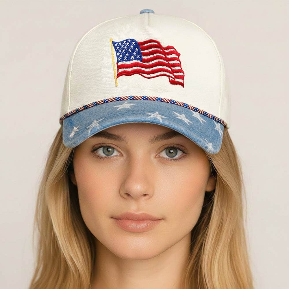 USA 250th Anniversary Patriotic Embroidered Baseball Cap