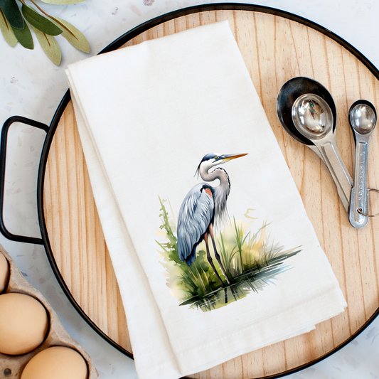 Blue Heron Kitchen Towel - The Season Boutique