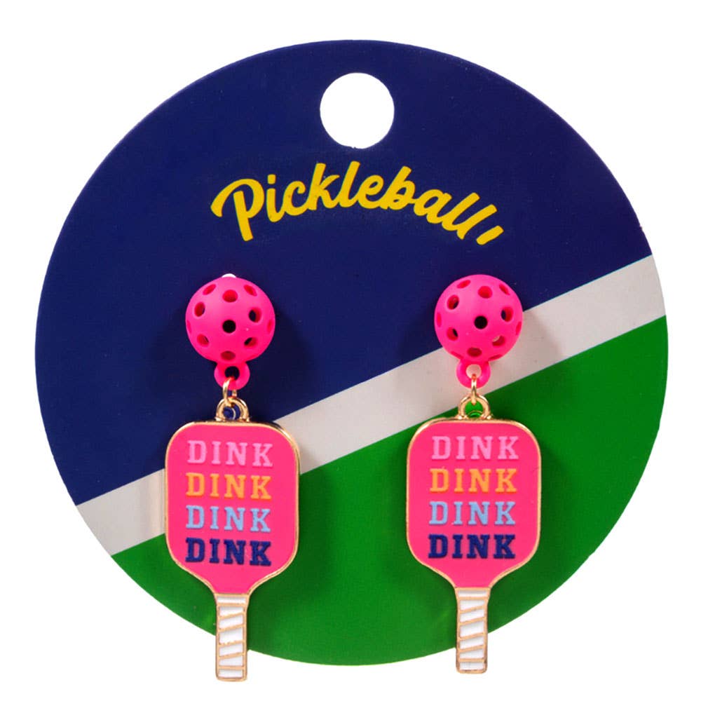 Pickleball Paddle Dangle Earrings - The Season Boutique