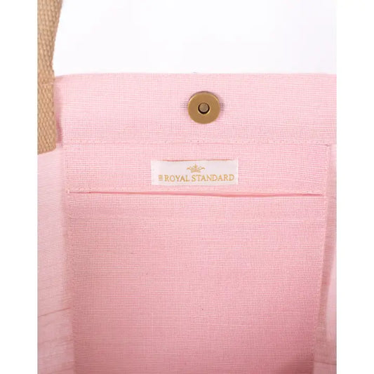 Merry Christmas Waltz Juco Carryall Tote Light Pink