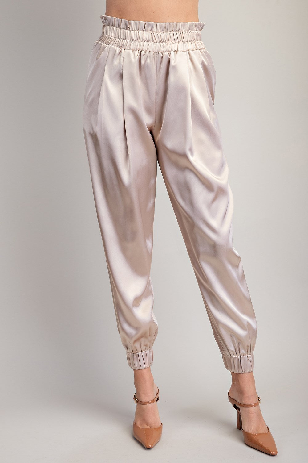 Pleated Cargo Joggers Pants