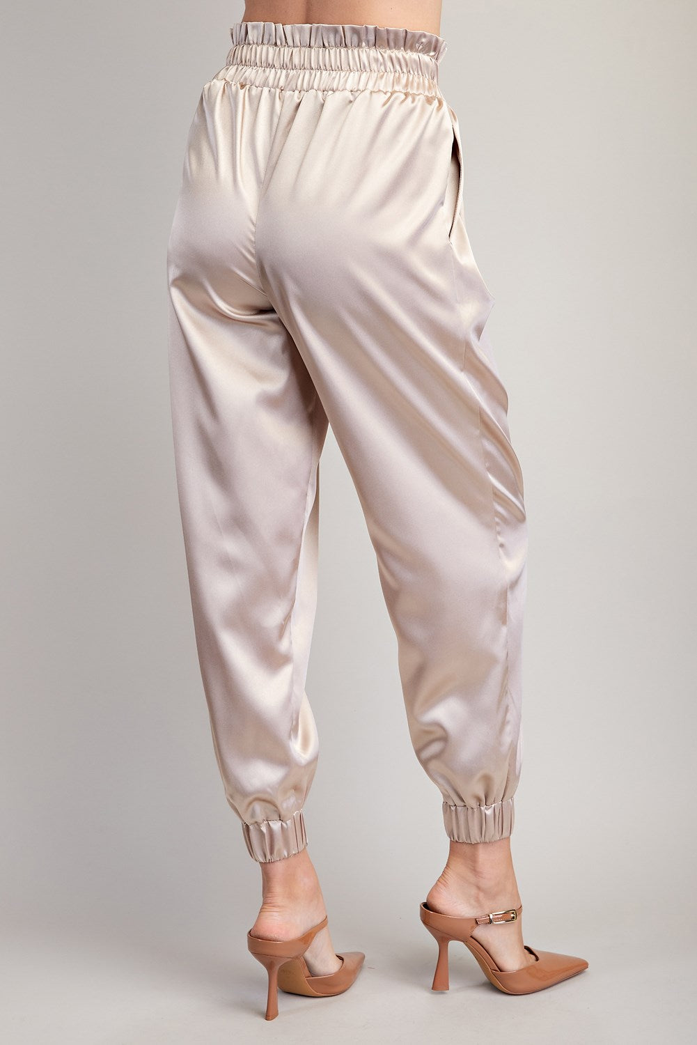 Pleated Cargo Joggers Pants