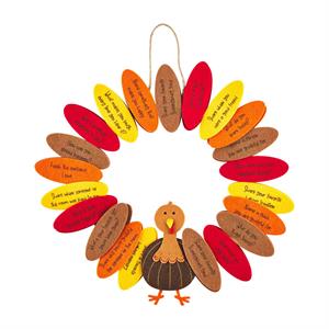 Turkey Gratitude Wreath - The Season Boutique