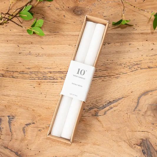 Perfect White Taper Candle 10 in.